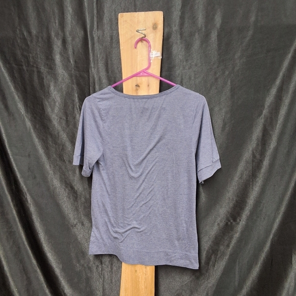 Blueish grey Calvin Klein women's size medium short sleeve w/ 3 buttons on arm - Picture 5 of 12